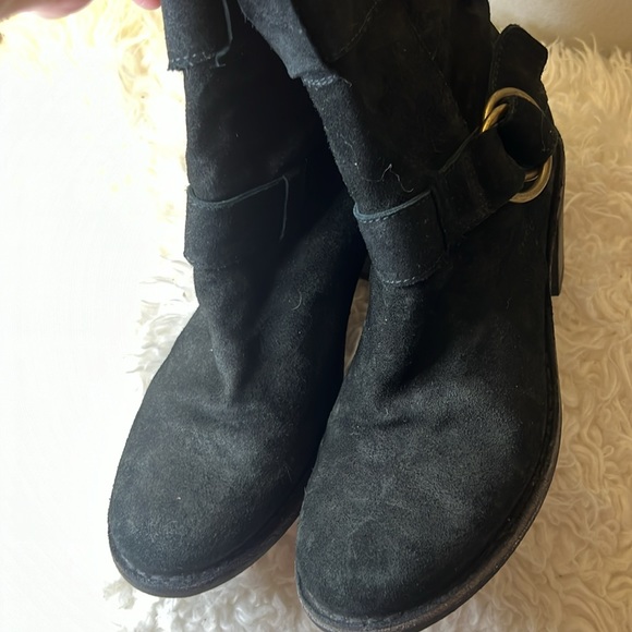 Florintini + Baker soft leather suede double buckle size 8.5 - Picture 8 of 9